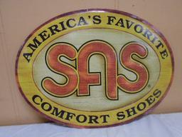 SAS Shoes Metal Sign