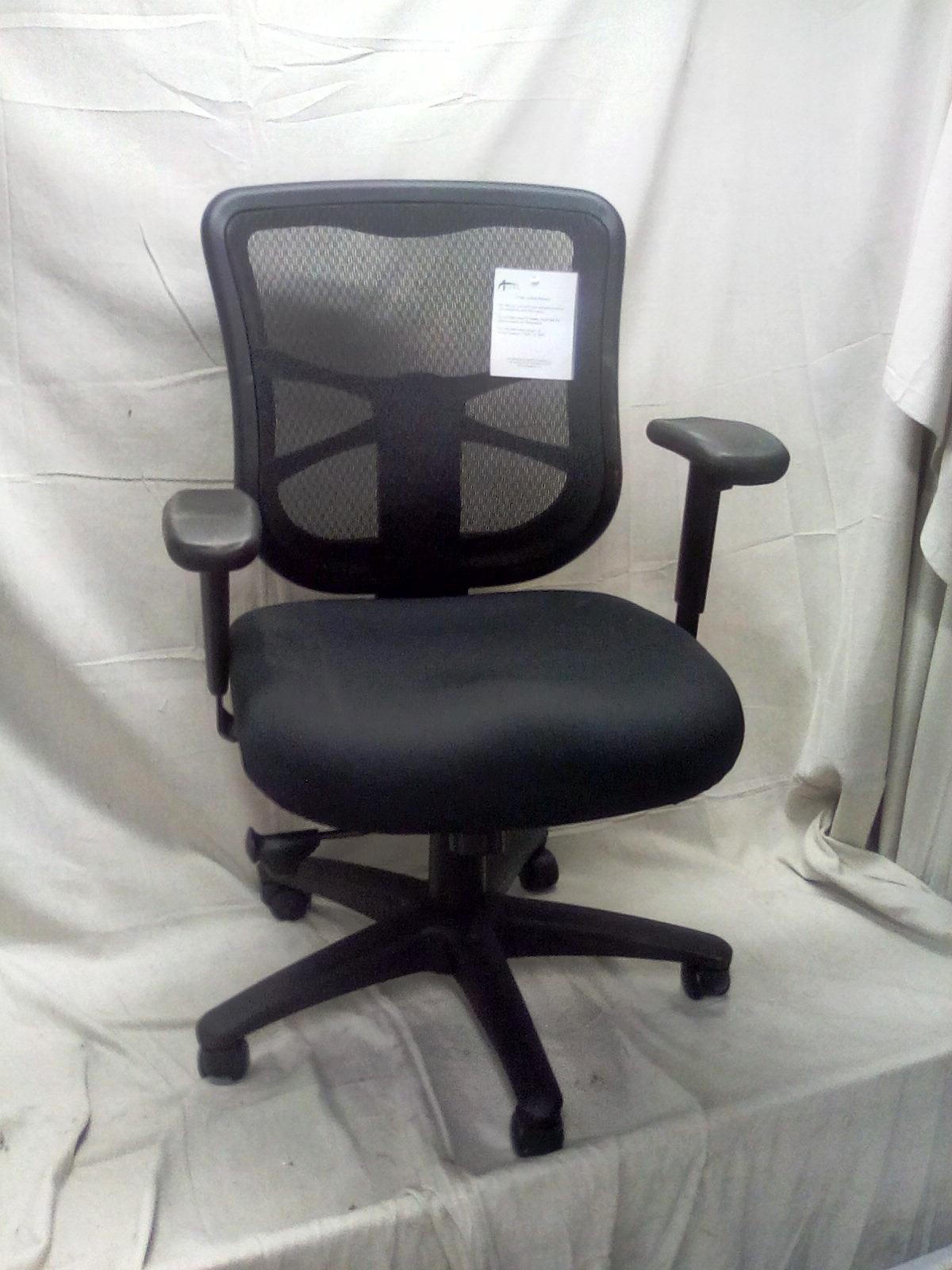 Alera EL42BME10B Elusion Series Mesh Mid-Back Swivel/tilt Chair, Black