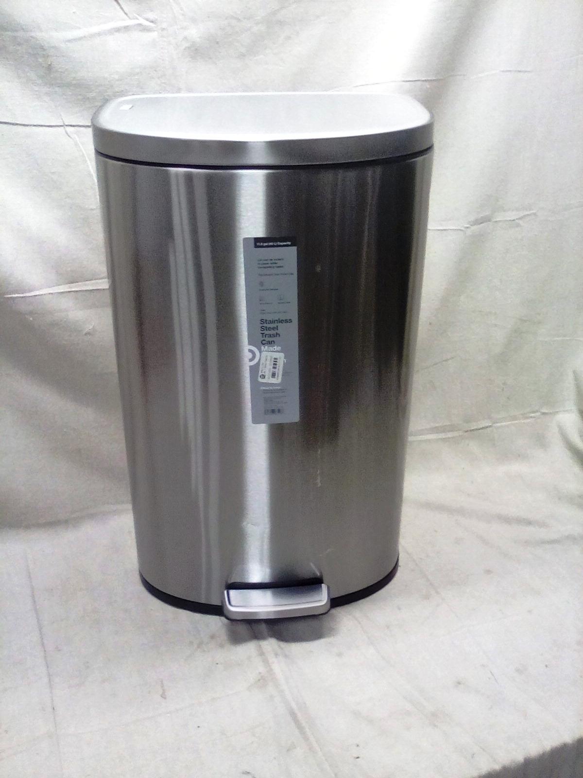 Made by Design Stainless Steel Foot Pedal Trash Can