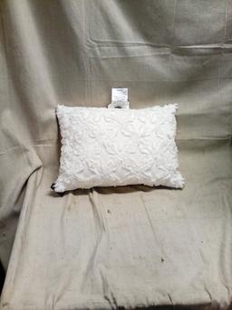 White Throw Pillow