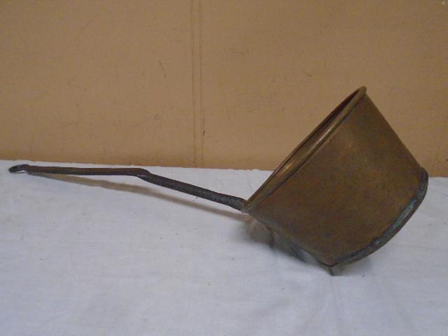 Coppere Dipper w/Wrought Iron Handle