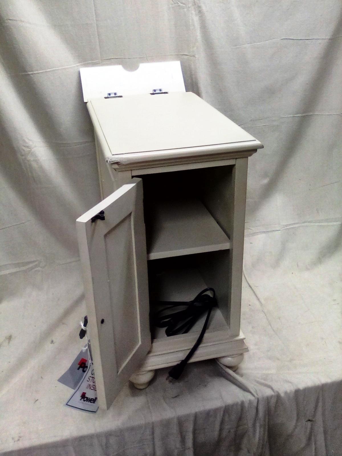 Powell Night Stand with USB and Electrical outlets