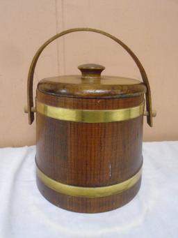 Wooden Salt Bucket w/ Lid