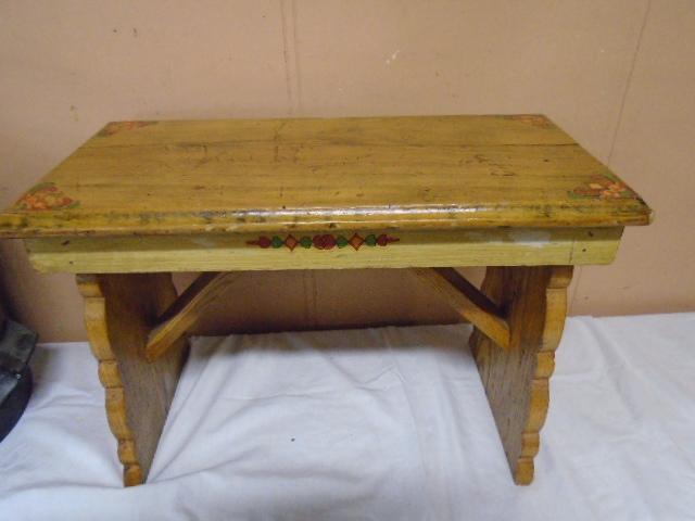 Antique Wooden Stool