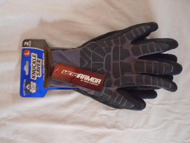 2 Pair West Chester Knuckle Saver Gloves