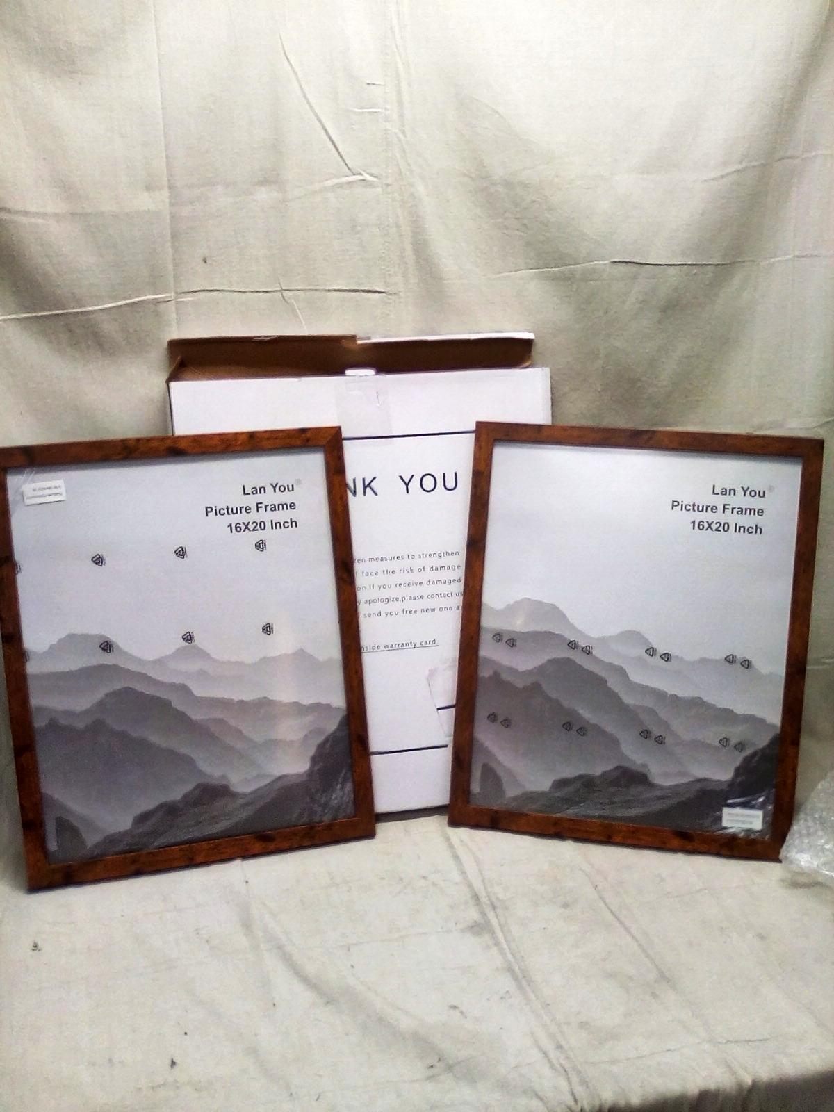 Pair of wooden 16"x20" picture frames