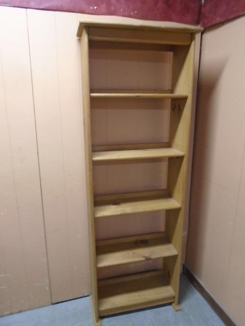 Solid Pine Bookcase/Storage Shelf