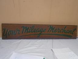 "Your Milage Merchant" Metal Sign