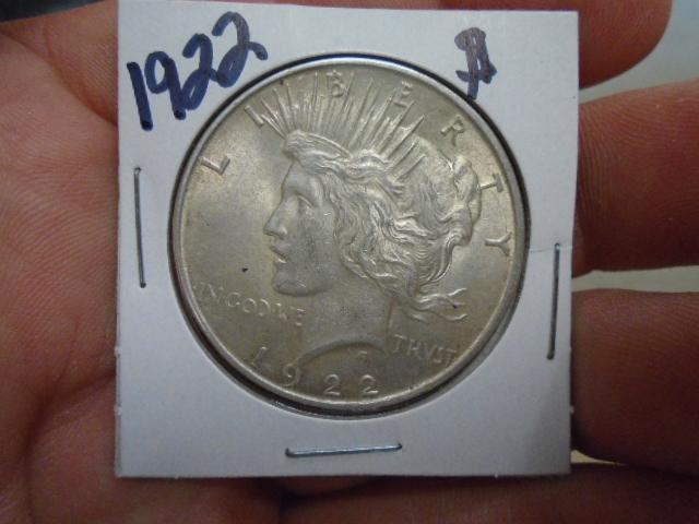 1922 Silver Peace Dollar