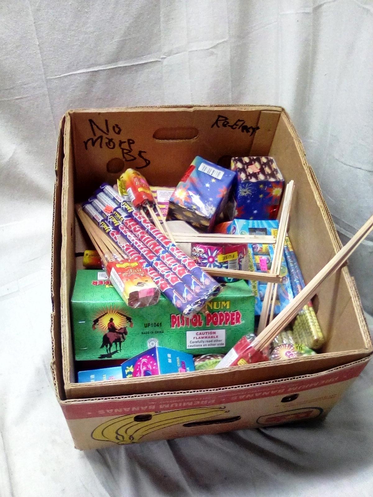 Large Box of Fireworks with over $100.00 of Retail Value
