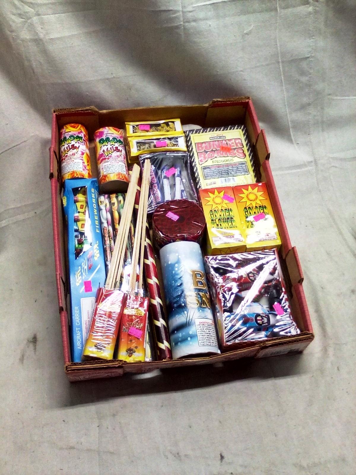 Small Box of Fireworks with over $50.00 of Retial Value