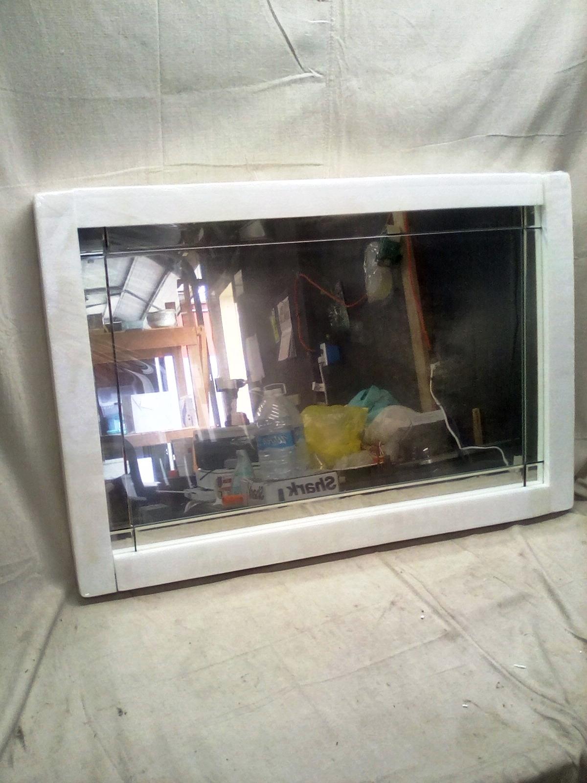 Modern Decorative Rectangular Frameless Wall Mirror - 36x24in