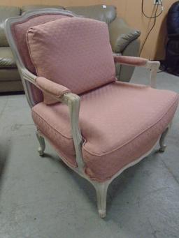 Beautiful Upholstered Arm Chair w/Matching Ottoman