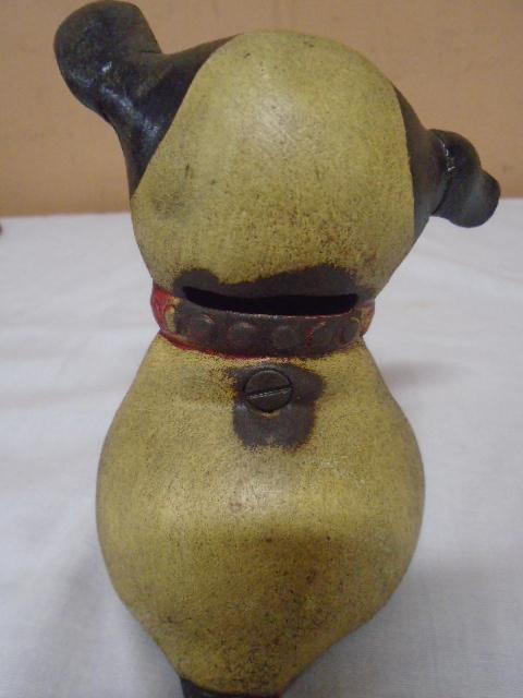 Cast Iron "Fido" Dog Bank