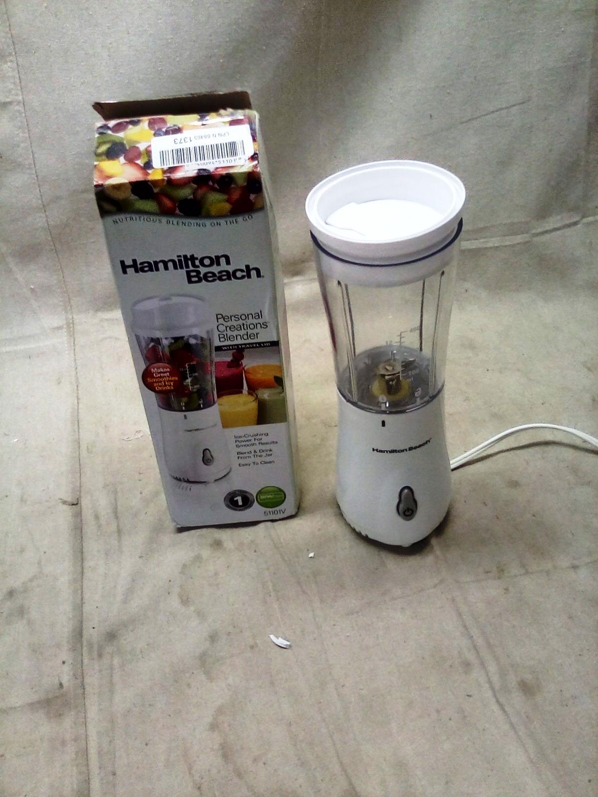 Hamilton Beach Personal Blender with travel lid