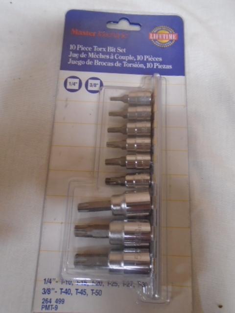 10pc Set of Torx Bits