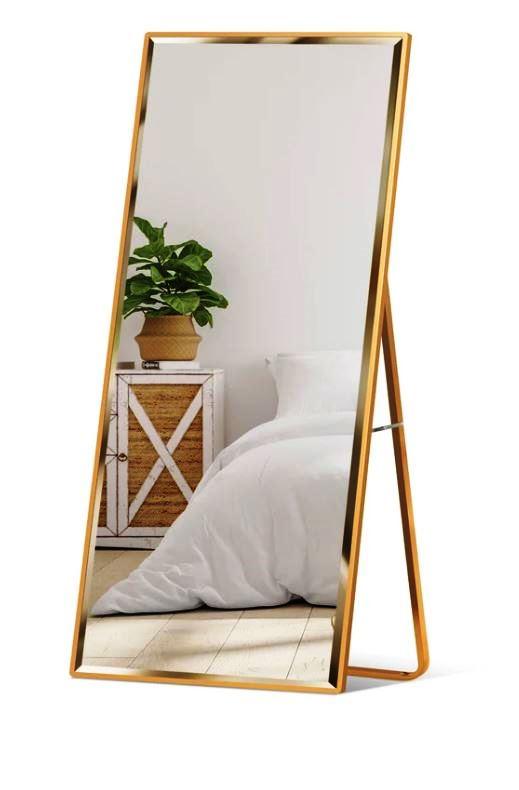 Full Length Mirror, Wall Hanging & Leaning Floor Mirror - 65x22in