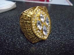 49er's Back to Back Joe Montana  Reproduction Super Bowl Ring