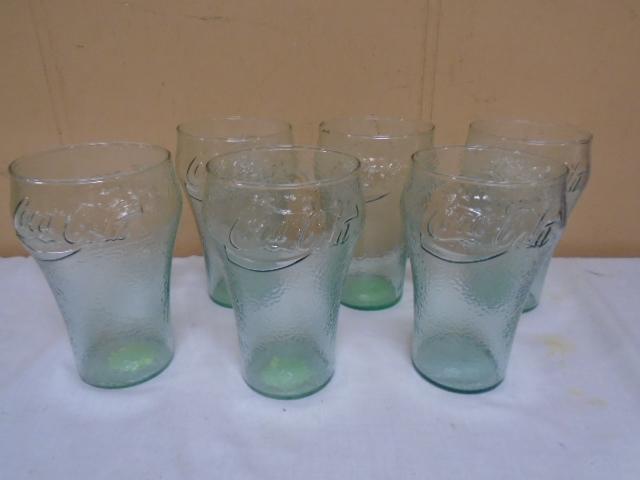 Set of (6) Large Coca-Cola Glasses