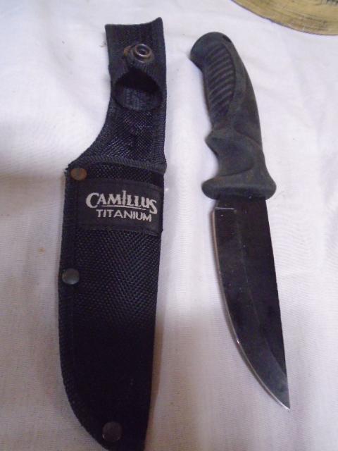 Camillus Titanium Hunting Knife w/ Sheave