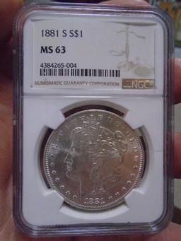 1881 Morgan Silver Dollar