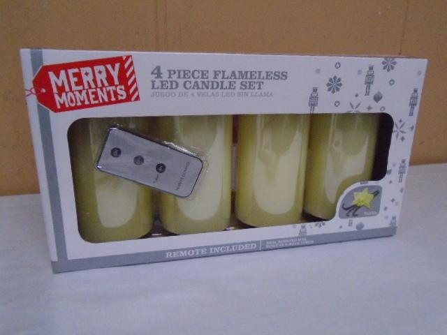 Brand New 4 Pc. Flameless LED Candle Set