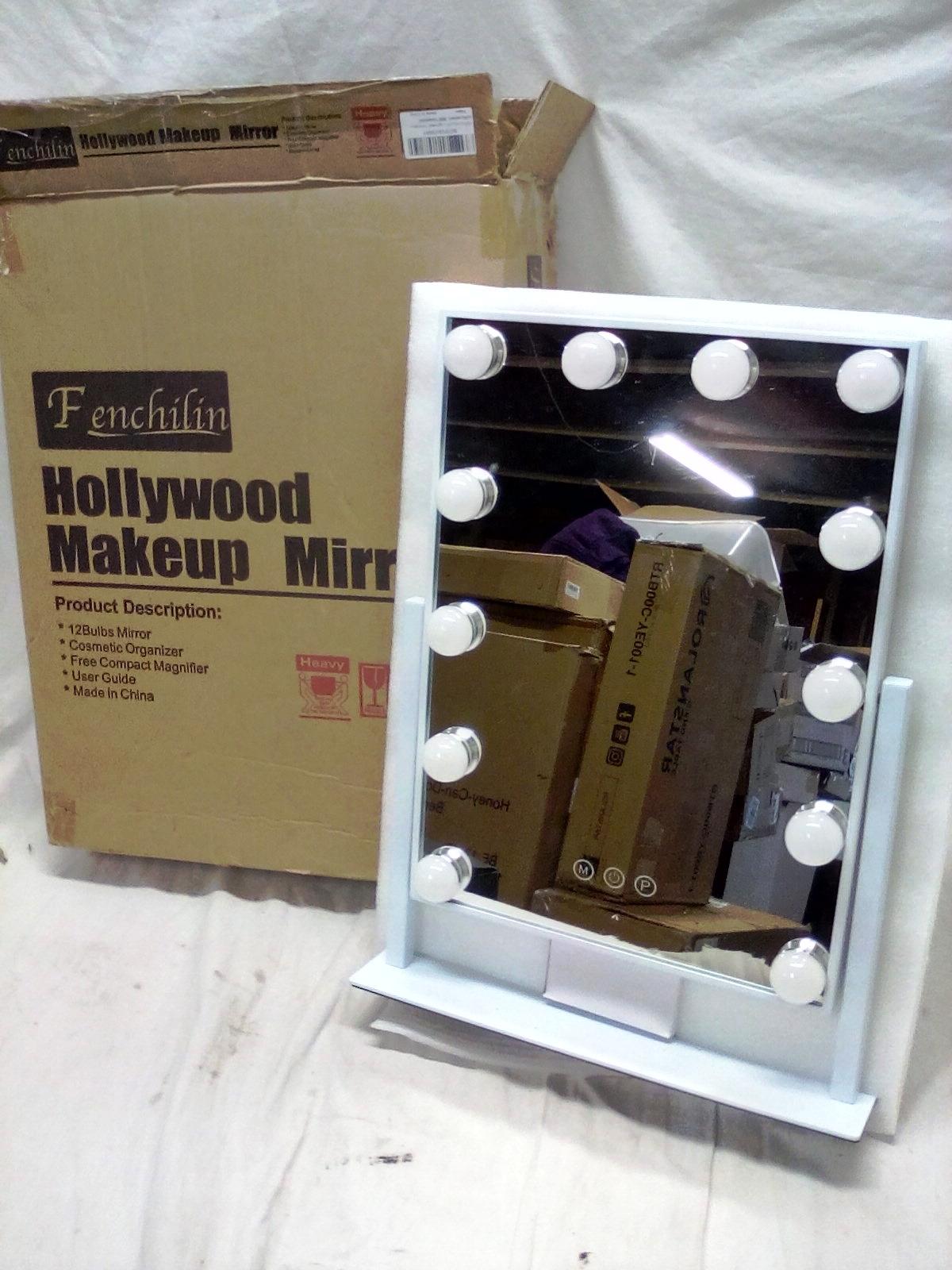 Fenchilin 12"x16" Hollywood Make Up Mirror on Stand
