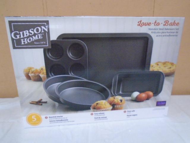 Gibson Home 5 Pc. Non-Stick Bakeware Set