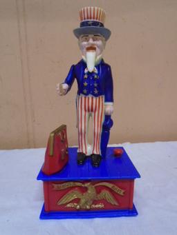 Vintage Uncle Sam Mechanical Bank