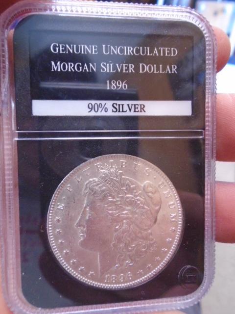 1896 Genuine Uncirculated Morgan Silver Dollar