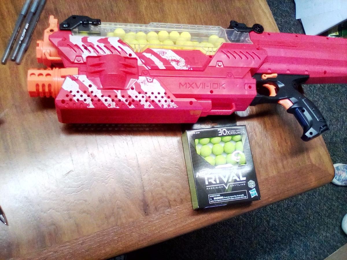 Amazon Exclusive Nerf Rival Gun with 30 Extra Rounds of Ammo
