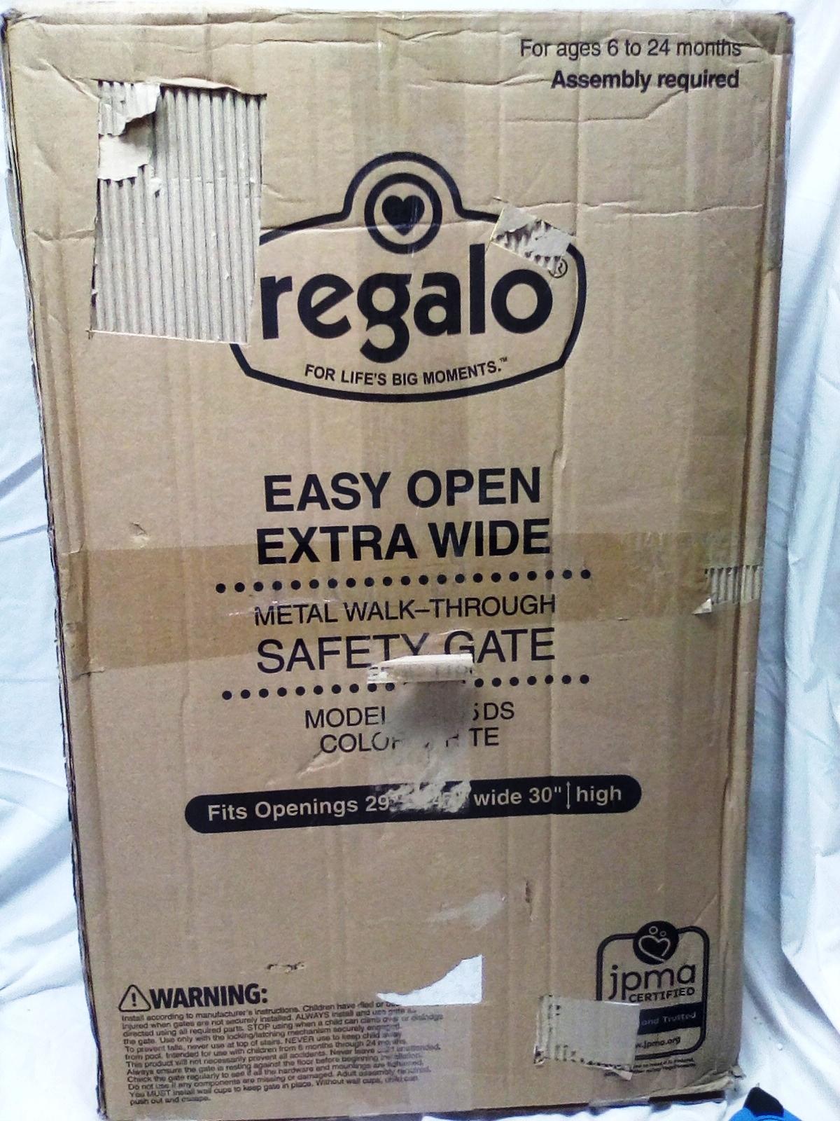 Regalo Model 1185 DS White Walk Through Safety Gate