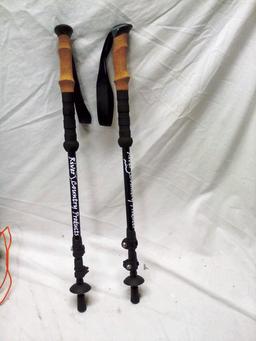 Pair of Cork Handled Extended Trekking Sticks