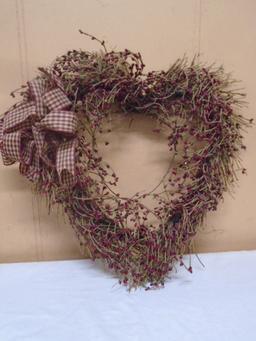 Berry Heart Wreath
