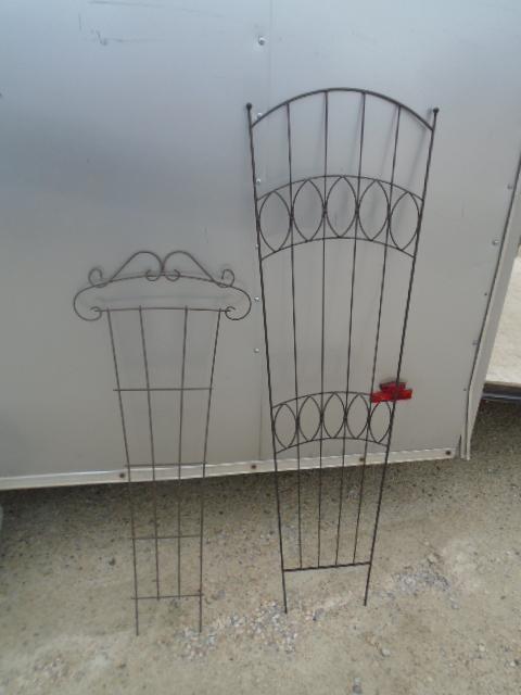 2 Brown Metal Trellises