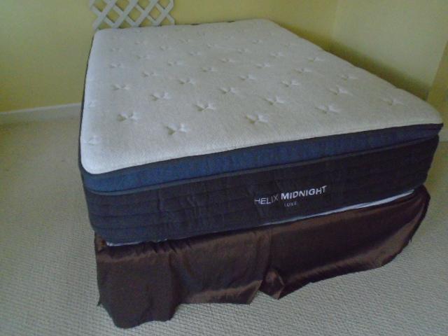 Beautiful Full Size Bed Complete Helix Luxe Midnight Mattress Set & Frame