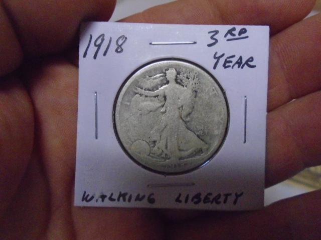 1918 Walking Liberty Half Dollar