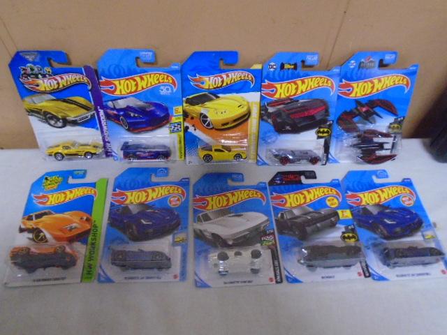 10 Pc. Group of Hotwheels