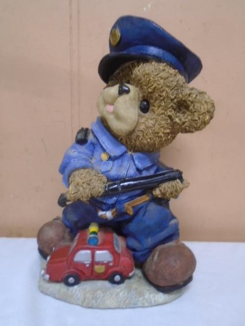 Teddy Bear Cop Statue