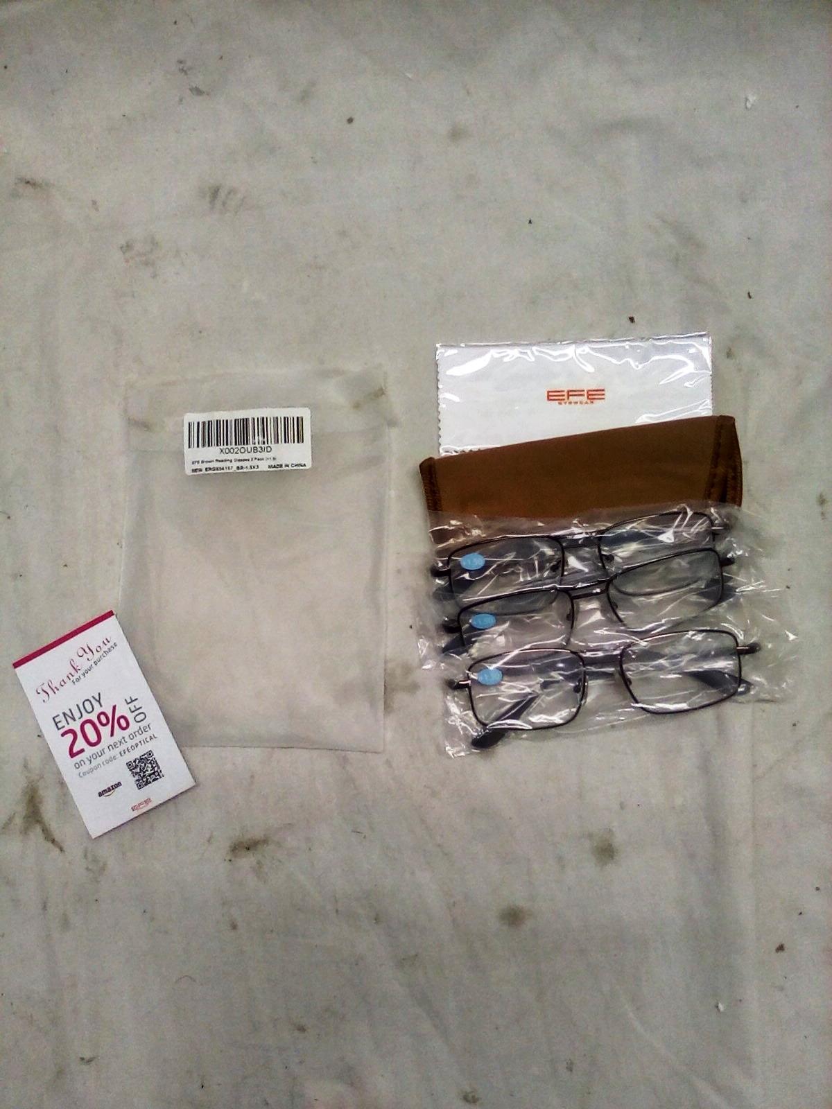 Three Paid Prescription Reading Glasses Power +1.50