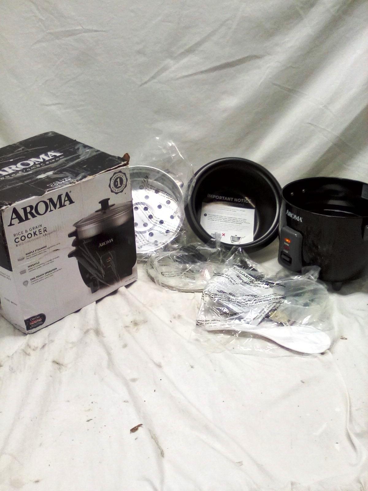 Aroma Rice and Grain Cooker 6 Cup Capacity (Tested)