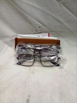 Three Pair Wire Frame Prescription Readers +2.00