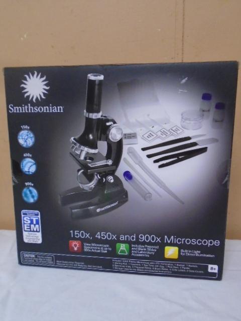 Smithsonian 150X-450X-900X Microscope