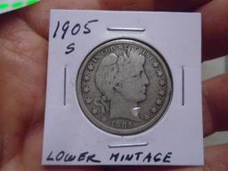 1905 S-Mint Barber Half Dollar