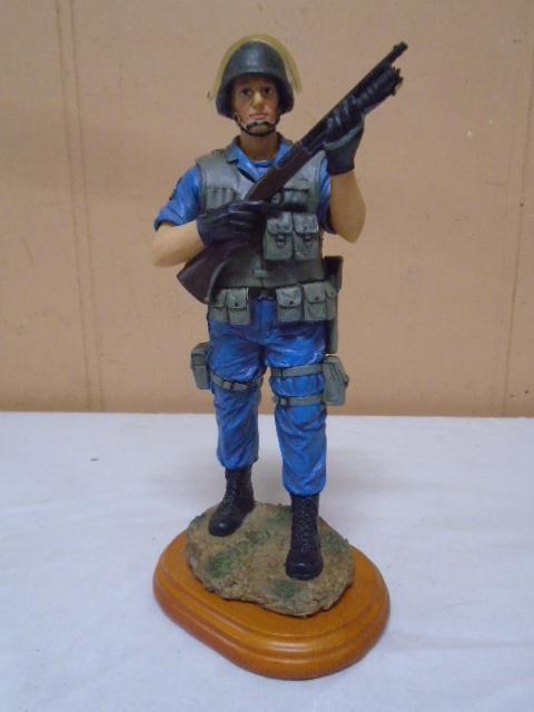 Blue Hats of Bravery "Swat Ready" Figurine