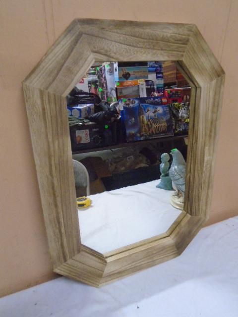 Wood Framed Wall Mirror