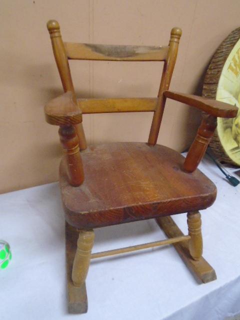 Solid Wood Child's Rocker