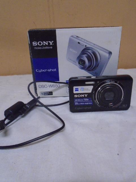 Sony Cyber-ShotDSC-W650 Digital Camera w/ Cable