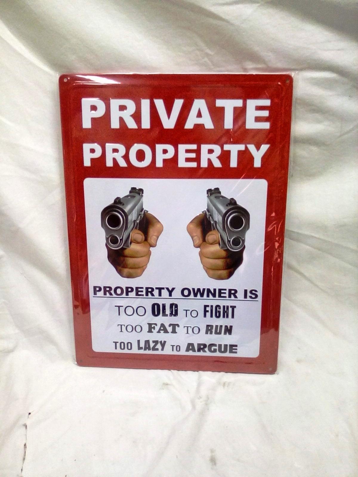 12"x17" Metal Sign "Private Property"