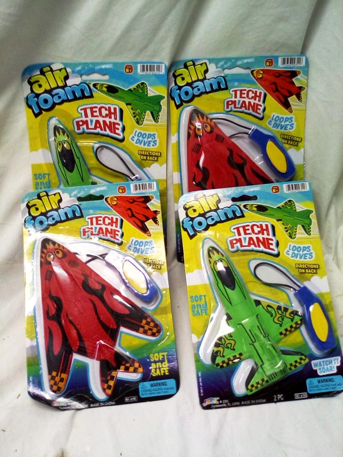 Qty. 4 Air Foam Tech Plane Toys